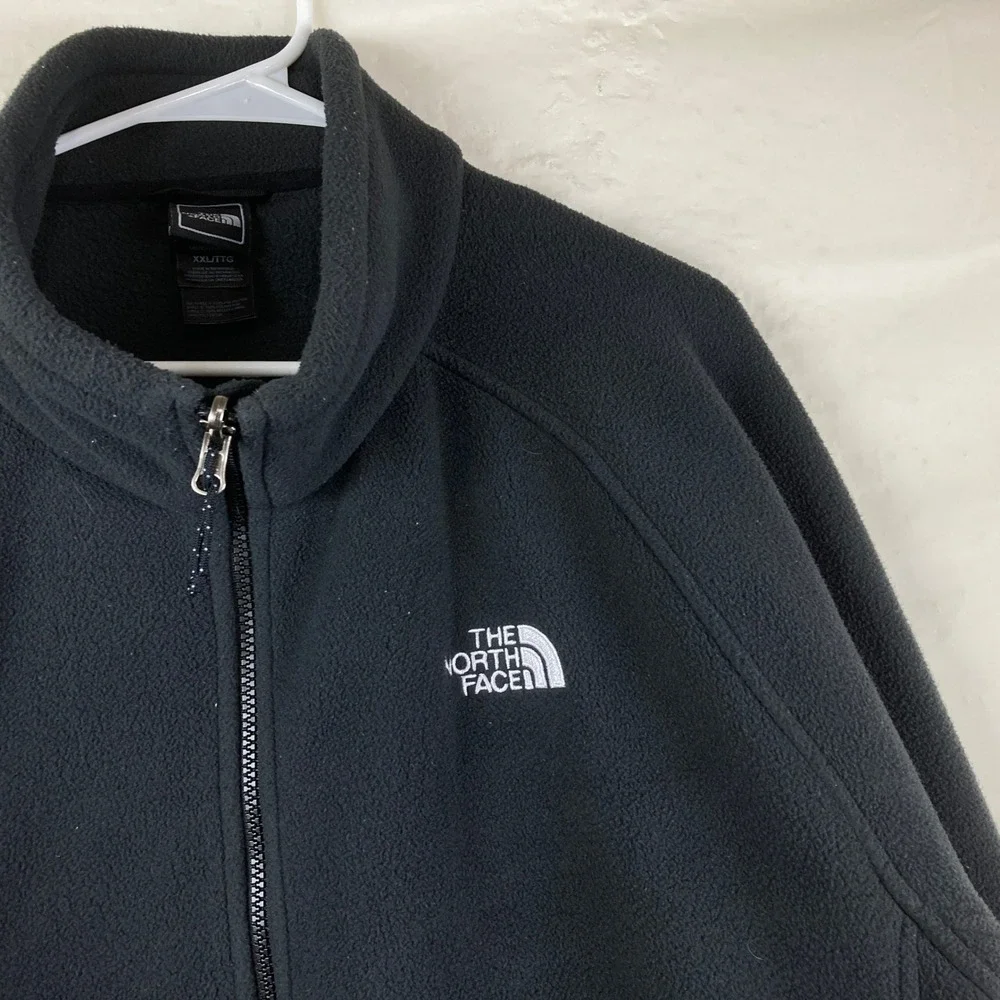 The North Face Fleece Jacket Mens XXL Charcoal Gray Full Zip Hiking Gorpcore